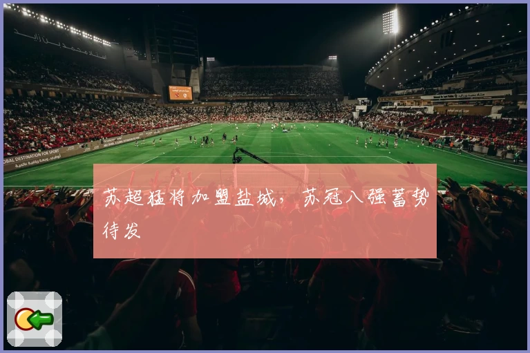 苏超猛将加盟盐城，苏冠八强蓄势待发